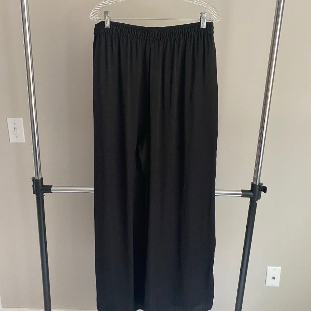 Trending Mango Black Wide leg Trousers